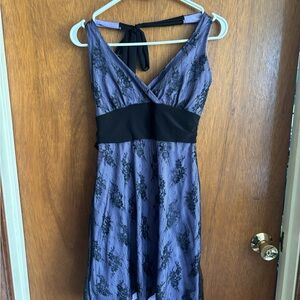 Vanity Black and Purple Dress